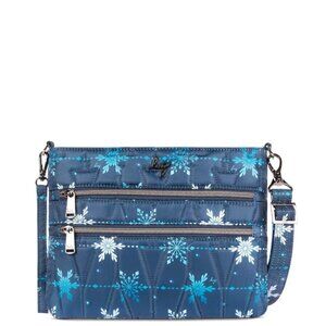 Lug Dazzle Crossbody Bag Snowflake Navy Blue